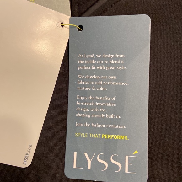 LYSSE Pants size M inseam 27” waist 26” elastic color black brand new with tags - Picture 8 of 12